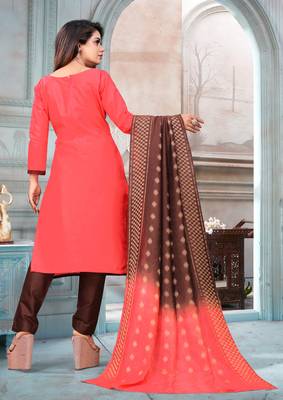 Pink Embroidered Cotton Salwar 4