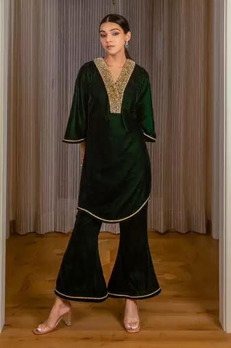 Silk Velvet Co-ord Set