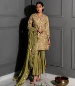 Pear Green Embellished Tunic Set