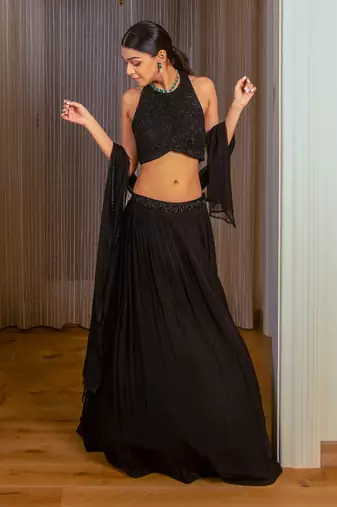 Embellished Lehenga Skirt Set