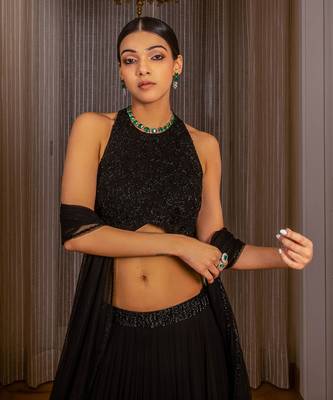 Embellished Lehenga Skirt Set 4