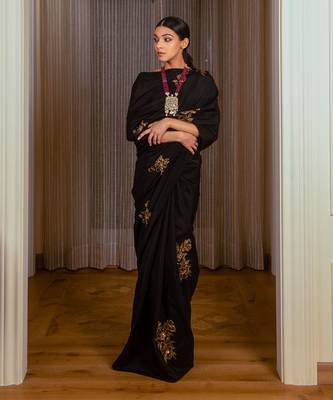 Black Silk Saree 1