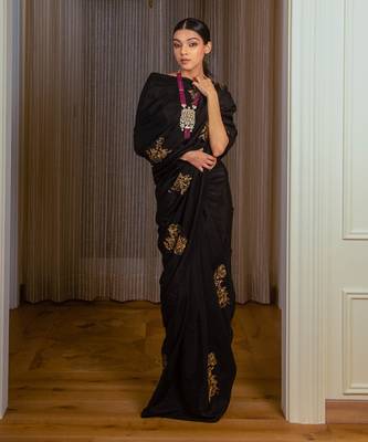 Black Silk Saree 2