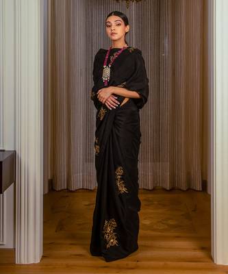 Black Silk Saree 3