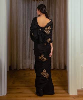 Black Silk Saree 4