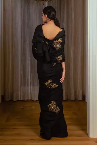 Black Silk Saree