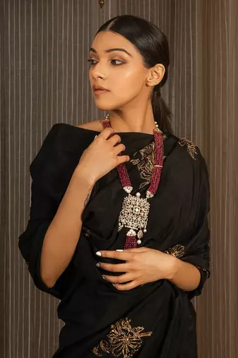 Black Silk Saree