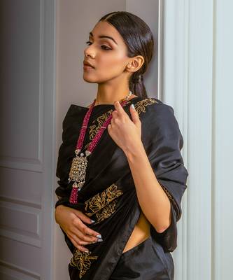 Black Silk Saree 7