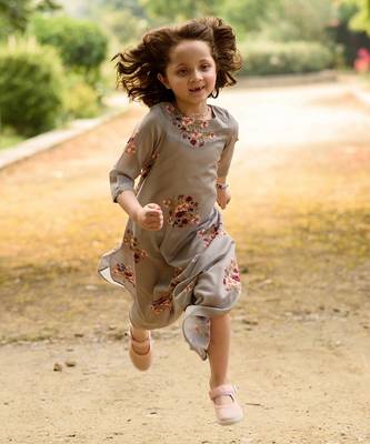 Laurel Green Dhoti Jumpsuit Kids 2
