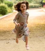 Laurel Green Dhoti Jumpsuit Kids