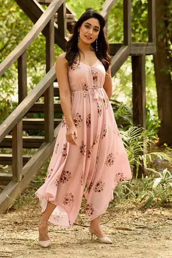 Carnation Pink Palazzo Jumpsuit