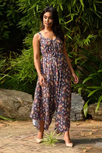 Persian Blue Palazzo Jumpsuit
