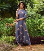 Persian Blue Dhoti Jumpsuit