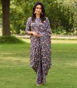 Persian Blue Saree Dress