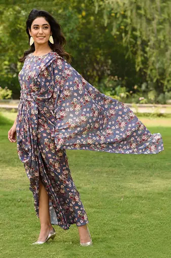 Persian Blue Saree Dress