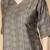 Grey printed silk blend salwar