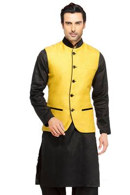 Black plain cotton pathani-suits 2