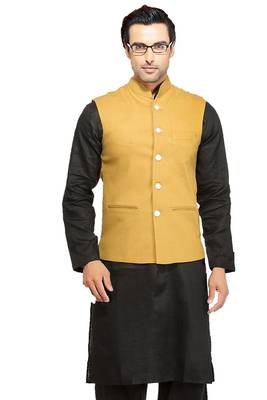 Black plain cotton pathani-suits 2