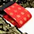 Red floral print brocade salwar