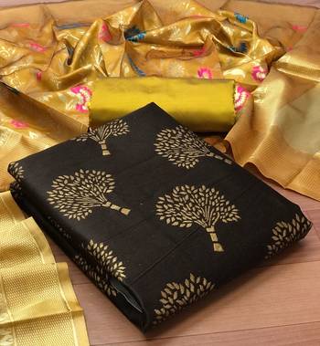 Coffee floral print brocade salwar 1