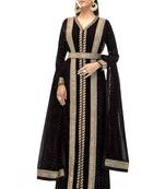 Black sequins georgette salwar
