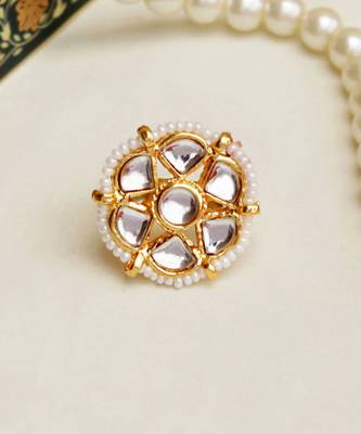 Kundan Bloom Ring 2