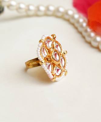 Kundan Bloom Ring 3
