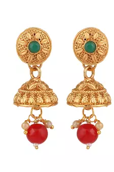 Statement Traditional Gold Plated Square shaped Pearl and Stone Studded Heavy Intricate Design Long Layered Necklace Set