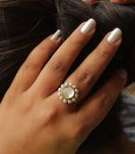 Kundan Flower Ring