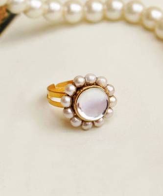 Kundan Flower Ring 2