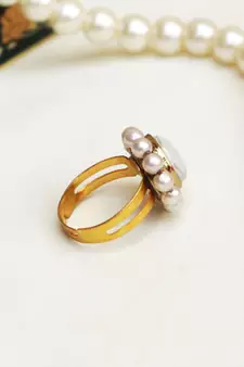 Kundan Flower Ring