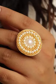 Cluster Of Pearl Ring
