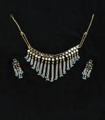 Kundan & Waterfall Chain Necklace Set