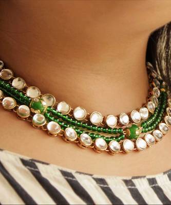 Studded Beads Necklace Set 2