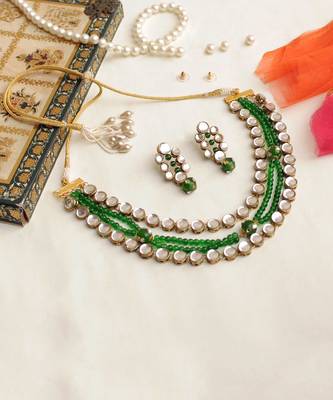 Studded Beads Necklace Set 3