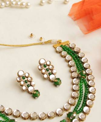 Studded Beads Necklace Set 4