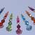 7 long bindi blue ,orange,lemon green,baby pink,skyblue,orange,purple