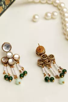 Teeny Drop Kundan Earrings