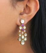 Droopy Kundan Earrings