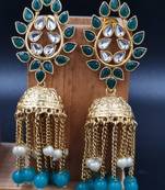  Green Color Gold Plated Crystal Earrings for  Women  ER_2130_G_160