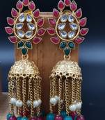 RUBYGREEN Color Gold Plated Crystal Earrings for  Women  ER_2130_RG_160