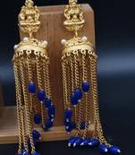 BLUE Color Gold Plated Crystal Earrings for  Women  ER_2152_BL_140