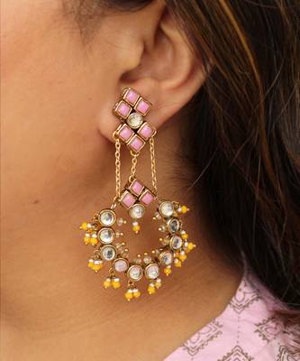 Dramatic Kundan Chandbali 1