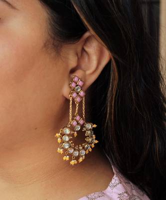 Dramatic Kundan Chandbali 2