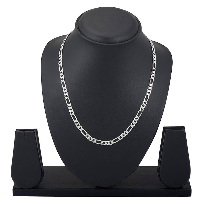 RHODIUM Plated Classic Cubic Chain for Men 