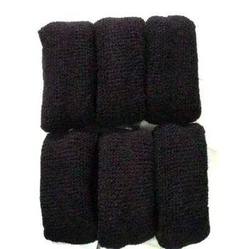 Elastic Cotton Stretch Black Thick Hair Ties Bands for Women/Girls  1