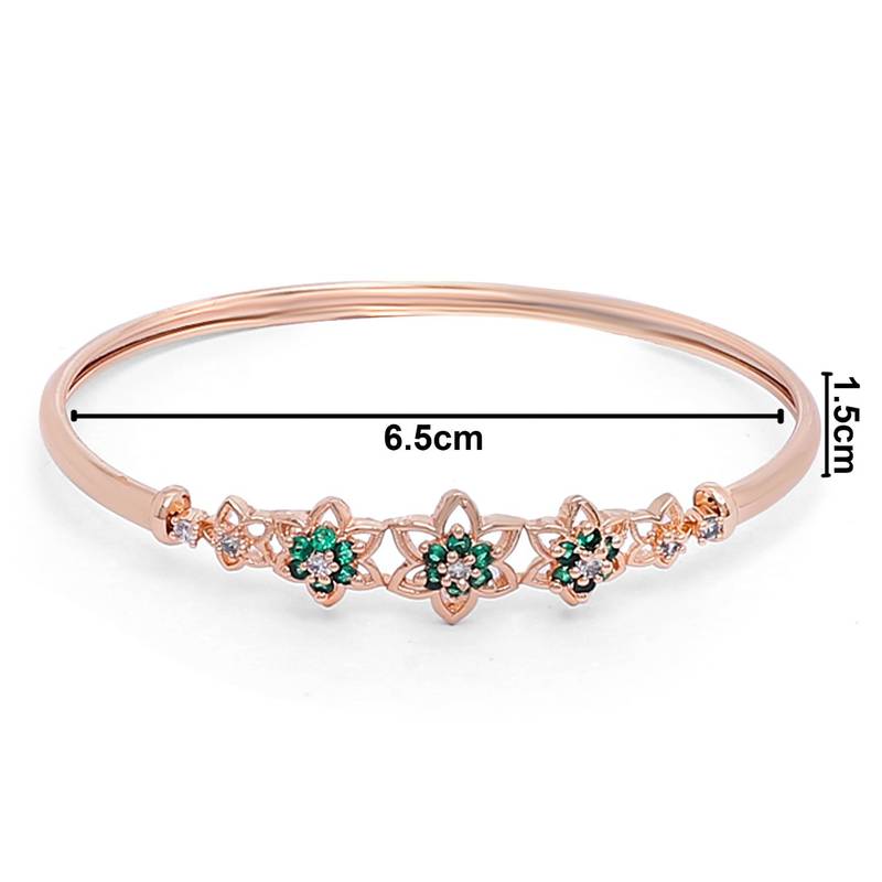 Rose Cubic Zirconia Bracelet Jewellery for Women & Girls 