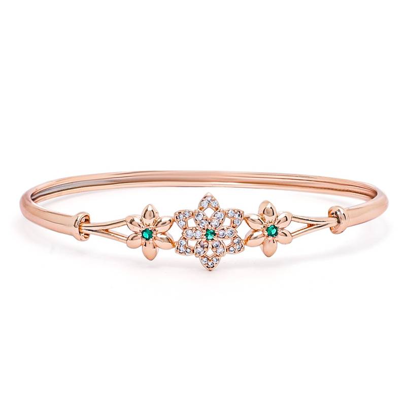 Rose Cubic Zirconia Bracelet Jewellery for Women & Girls 