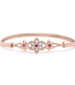 Rose Cubic Zirconia Bracelet Jewellery for Women & Girls 