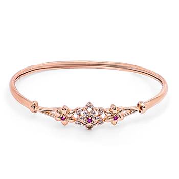 Rose Cubic Zirconia Bracelet Jewellery for Women & Girls  3